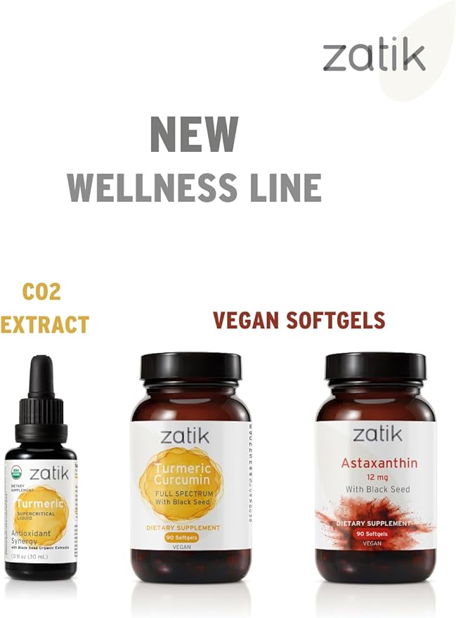Zatik Naturals - Black Cumin Seed Oil & Supercritical Extract, Cold Pressed, Unrefined, USDA Organic, Gluten Free, Vegan, 90 Vegan Softgels