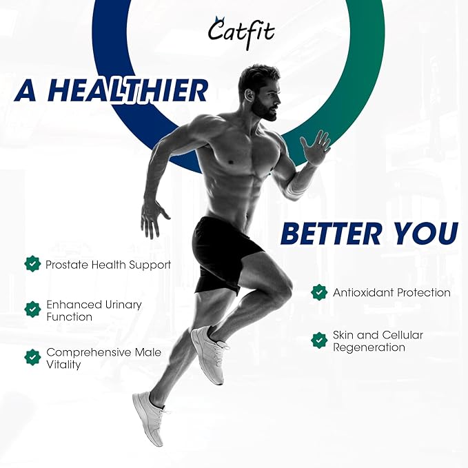 Saw Palmetto for Men 500mg - Prostate Support, Urinary & Hair Health Supplement with Pumpkin Seed Oill, Pygeum - Herbal Complex for Men's Wellness, Vegan Formula, 120 Capsules