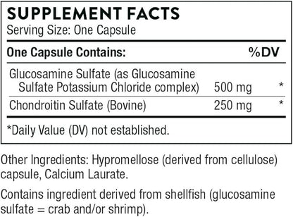 THORNE Glucosamine & Chondroitin - Support to Maintain Healthy Joint Function and Mobility* - 90 Capsules