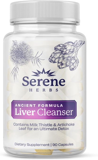 Liver Cleanse Detox & Repair Formula – Pure Health Liver Support with Milk Thistle, Artichoke & Dandelion Root for Fatty Liver & Liver Health Herbal Detox Supplement Capsules (60 Count)