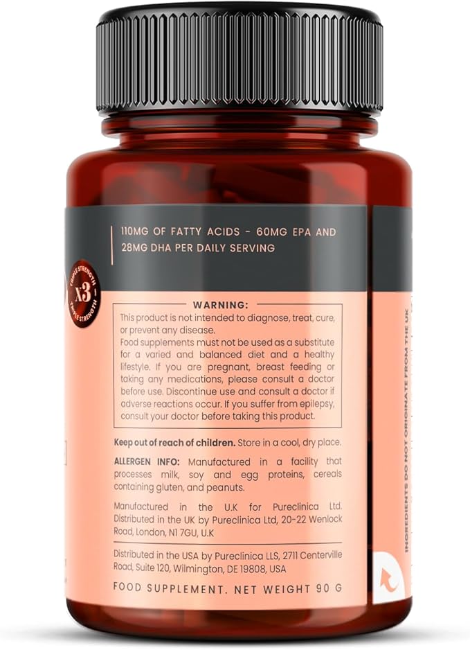 Ultra Pure Krill Oil 500mg x 240 Capsules (2 Bottles) - Sourced in The Unpolluted Waters of Antarctic Providing a Rich Supply of Astaxanthin, Omega 3, and Vitamin D
