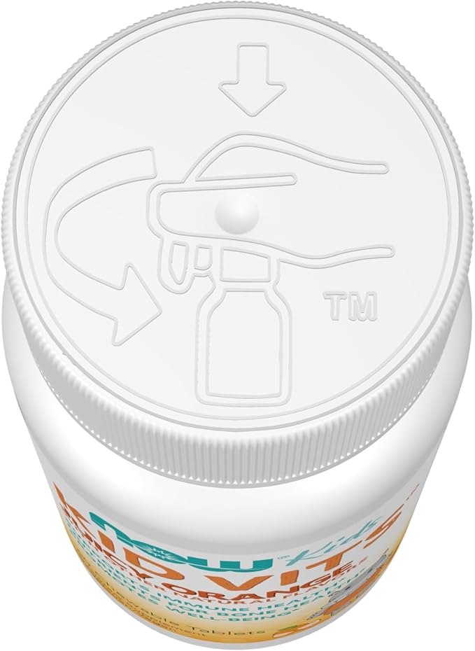 NOW Kids Supplements, Kid Vits Multivitamin, Juicy Orange, 60 Chewable Tablets