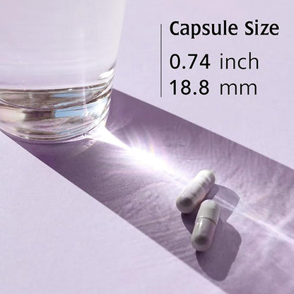 Iron Supplement, Ferrous Bisglycinate, Gentle, with Vitamin C as L-Calcium Ascorbate, During Pregnancy by Undone by Nature, 100% Daily Value, Blood Builder, 60 Vegan Caps