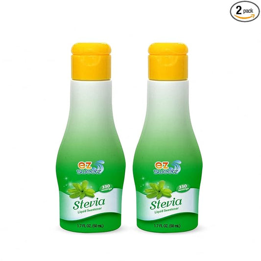 EZ-Sweetz De-bittered Stevia (1.7oz - Liquid Sweetener 330| 2Pack)