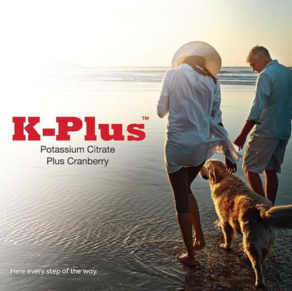 K-Plus Potassium Citrate Plus Cranberry Supplement for Dogs - UTI Remedy Chewable Tablets - Supports Bladder Health - For Every Dog Breed (100 Tabs)
