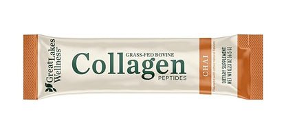 Great Lakes Wellness Collagen Peptides Powder for Skin, Hair, Nails, Joints & Digestion - Variety Flavors - Quick Dissolve Hydrolyzed, Non-GMO, Kosher - 6 Sticks - Packaging May Vary