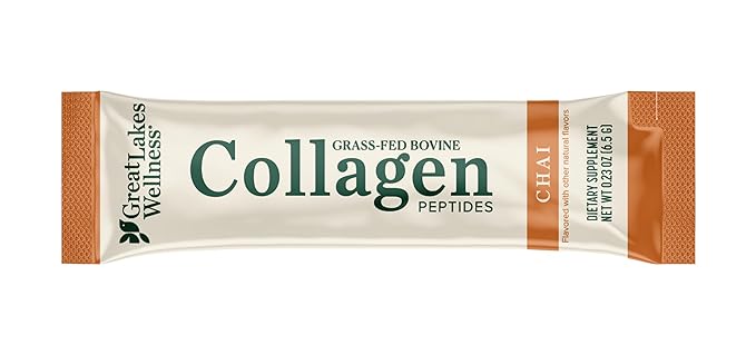 Great Lakes Wellness Collagen Peptides Powder for Skin, Hair, Nails, Joints & Digestion - Variety Flavors - Quick Dissolve Hydrolyzed, Non-GMO, Kosher - 20 Sticks