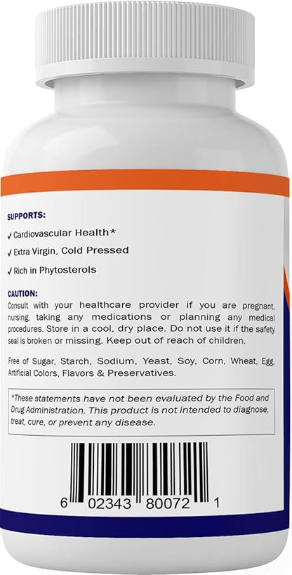 Vitamatic Pumpkin Seed Oil 2000mg Softgel Capsules per Serving - 180 Softgels - 1000mg per softgel