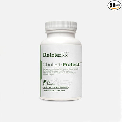 Cholest Protect - Citrus Bergamot - Bergamonte®, Berberine and Curcumin C3 Complex®, 90 Capsules Dietary Supplement by RetzlerRx®