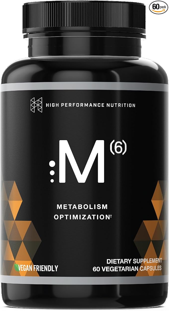 High Performance Nutrition Metabolism Booster, HPN M(6) Fat Burner, Natural Weight Loss Supplement, Support Lean Muscle, Increase Energy, Vegan Friendly, Clinically Tested, 60 Capsules