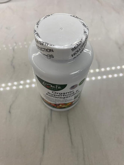 Organic Superfood Greens Fruits and Veggies Complex with Ashwagandha