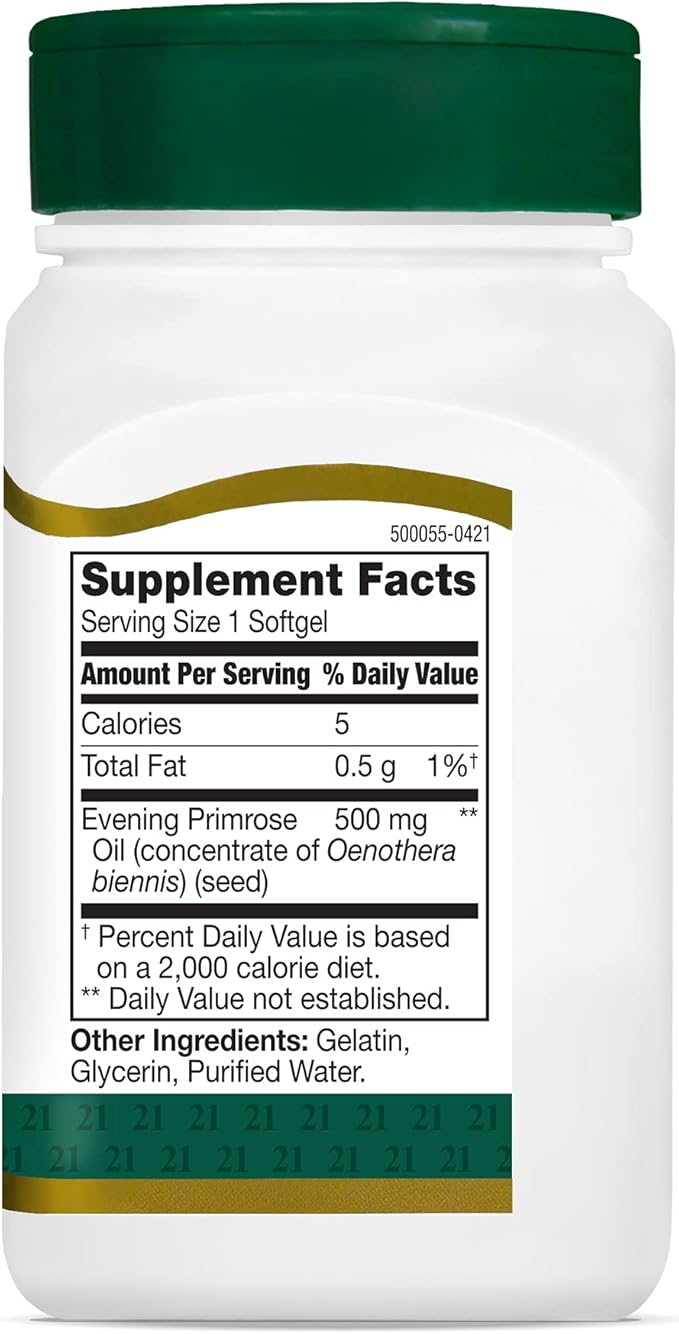 21st Century Evening Primrose Oil Softgels, 60 Count (Pack of 2)