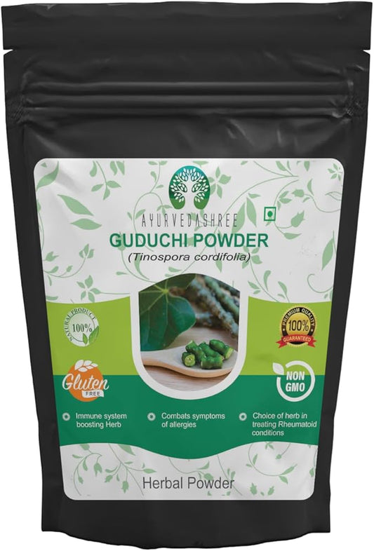 Guduchi Powder 100 Gm I Giloy Powder I Ayurvedic Herbal Immune Support I Supports Immune System I Tinospora Cordifolia Powder I Non GMO I Gluten Free I 100% Natural