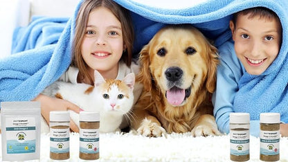 Omega-3 Krumble EPA and DHA for Pets - 70Grams Shaker Top. Pure Un-extracted Marine Micro-Algae Provides Pets with Complete Essential Fats for Total Body Health
