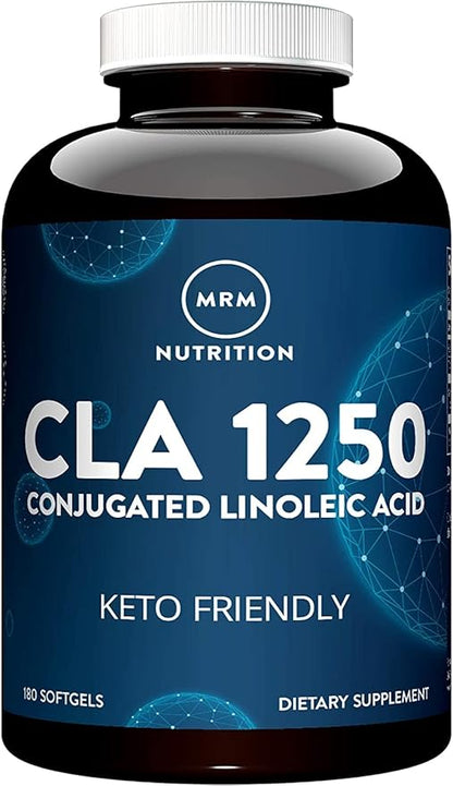 MRM Nutrition CLA 1250 | Keto Friendly | 80% CLA High Potency | 1000mg CLA per Capsule | Healthy fats | Gluten-Free | 30 Servings