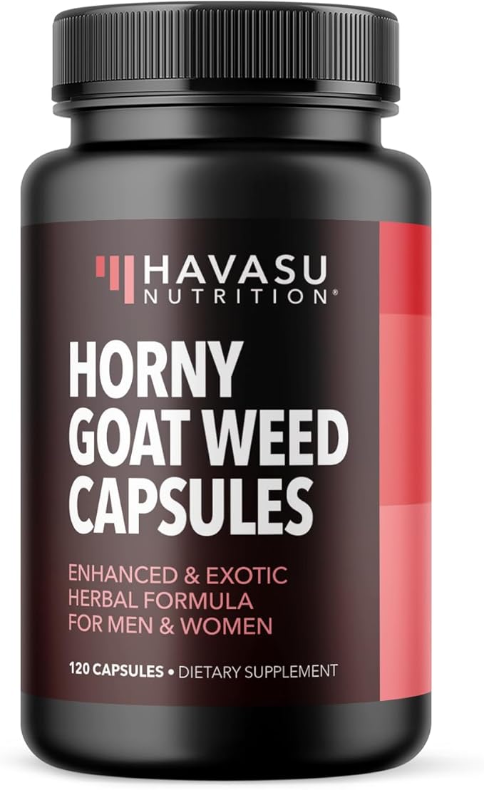 Horny Goat Weed Capsules for Men & Women - Extra Strength Performance & Energy Support with Tongkat Ali, Muira Puama, and Saw Palmetto - 2 Month Supply Herbal Supplement for Increased Endurance