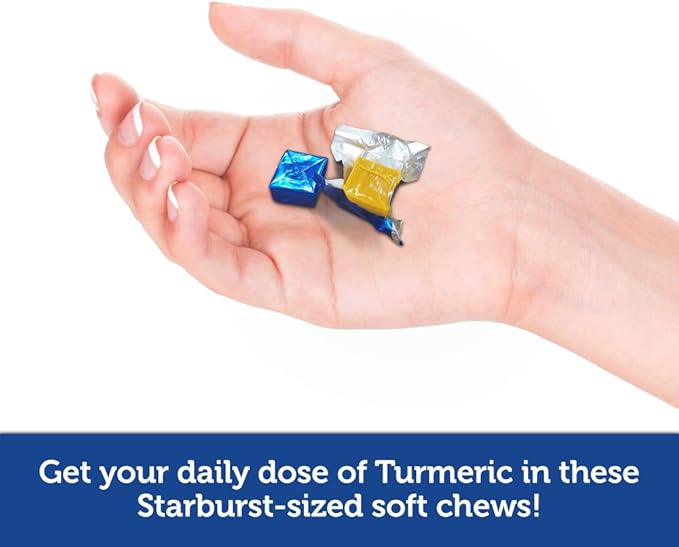 Healthy Delights Naturals, Turmeric Curcumin Soft Chews, Promotes Healthy Inflammatory Response, Delicious Tropical Fruit Flavor, 30 Count