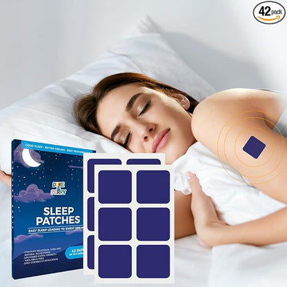 DUKE & PERRY Upgraded Deep Sleep Patches for Adults Extra Strength | Quick Acting Sleep Aid Patches for Men and Women | 100% Natural Ingredients, Easy to Apply, and Skin-Friendly (Pack of 42)