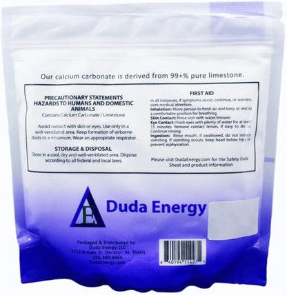 Duda Energy FGcc1f Food Grade 97+% Calcium Carbonate from Ground Limestone, 1 lb.