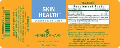 Herb Pharm Skin Health Liquid Herbal Formula for Healthy Skin, 1 Fl Oz (Pack of 2)