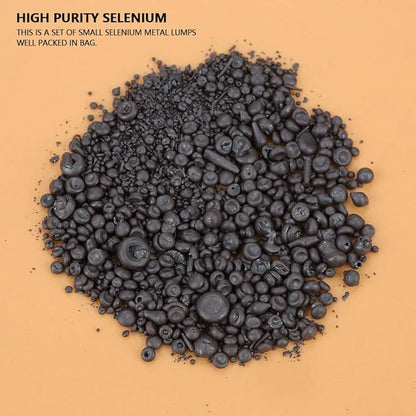 Selenium Lump, 10g / 0.4oz High Purity Selenium 99.99% Purity Selenium Sample Metal Se Small Lumps, Horse Vitamins Minerals