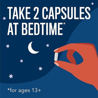 Natural Vitality Calm Sleep Magnesium Supplement, Melatonin & Magnesium Citrate, Sleep Aid Capsules, Gluten Free, Vegan, Non-GMO, Helps The Body Ease Into Sleep, 120 Capsules