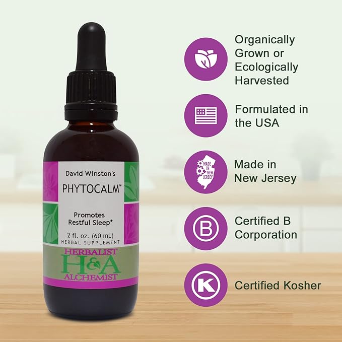 Herbalist & Alchemist David Winston's Phytocalm™ Promotes Restful Sleep* (2 Fl Oz)