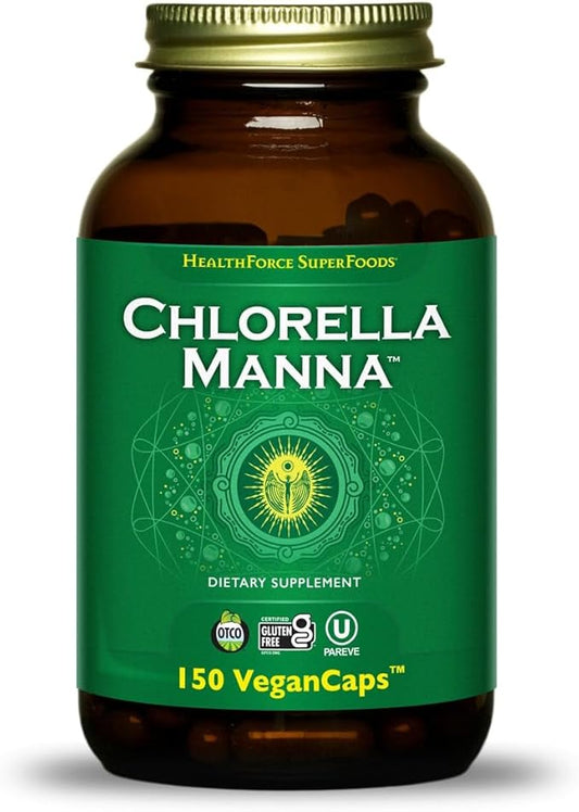 HealthForce SuperFoods Chlorella Manna - Capsule - 150 Vegan Capsules