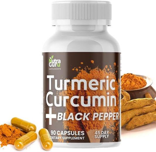 Turmeric Curcumin with Black Pepper – 90 Capsules for Whole-Body Health Support and Overall Wellness