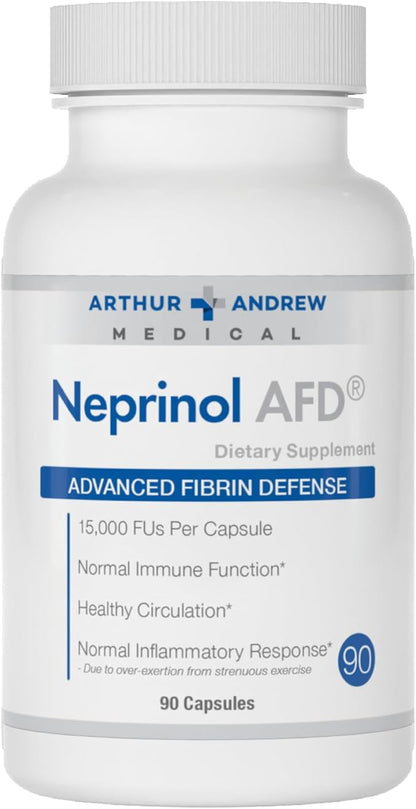 Arthur Andrew Medical, Neprinol AFD, Multi Enzyme Blend with Serrapeptase & Nattokinase, 90 Count (Pack of 1)
