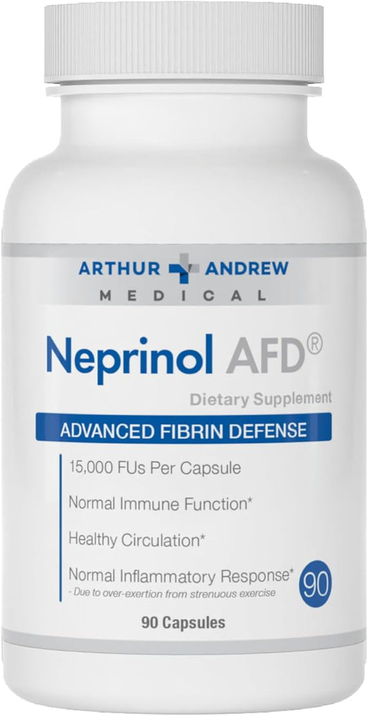 Arthur Andrew Medical, Neprinol AFD, Multi Enzyme Blend with Serrapeptase & Nattokinase, 90 Count (Pack of 1)