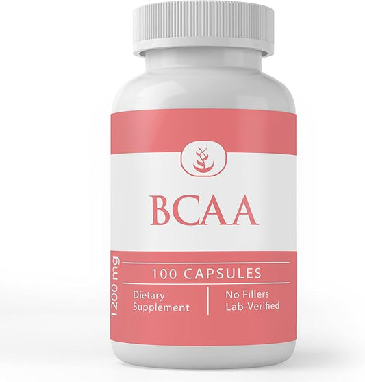 PURE ORIGINAL INGREDIENTS BCAA, (100 Capsules) Always Pure, No Additives Or Fillers, Lab Verified