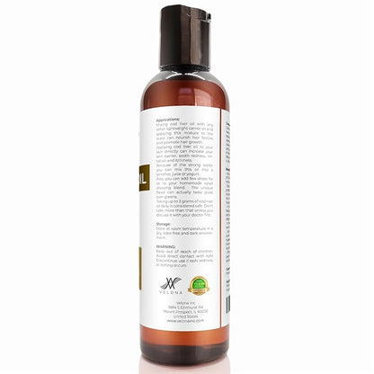 velona Cod Liver Oil - 4 Fl Oz | 1,000A/100D IU/g Omega 3 Vitamins A & D3 | Norwegian Arctic Sustainably Sourced Nordic Oil | Hair, Body and Skin Care | Use Today - Enjoy Results