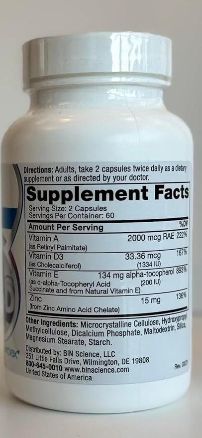 Roex Vitamin A and D Plus E Nutritional-Supplement, 120 Count