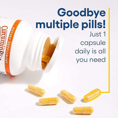 Natural Factors, CurcuminRich Double Strength Theracurmin, 60 mg, Just 1 Capsule Daily, Formulated for Superior Absorption, 30 Count (Pack of 1)