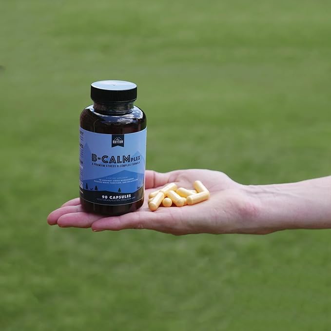 Natural Rhythm B-CALMplex, Unique B Vitamin Blend, B Complex Supports Proper Nerve Function and Relaxation, 3 Month Supply, 90 Capsules