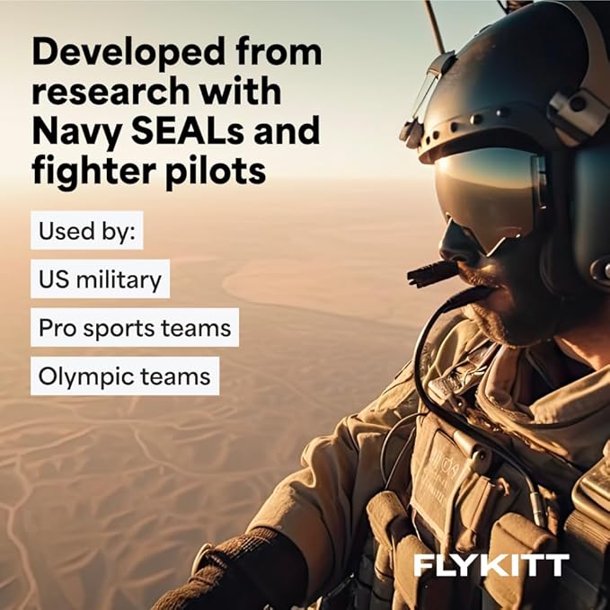 Flykitt Jet Lag Prevention System | Flight Essentials with App-Controlled Personalized Supplement Schedule and Blue Light Filtering Glasses | Prevent Jet Lag for a Full Roundtrip