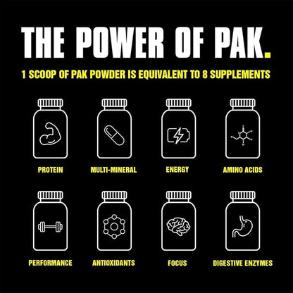Animal Pak – Convenient All-in-One Vitamin & Supplement Powder – Zinc, Vitamins C, B, D, Amino Acids and More – Sports Nutrition Performance Multivitamin for Women & Men – 44 Scoops, Orange Crushed