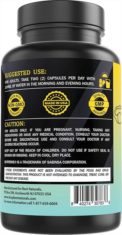 Best Naturals Day-to-Day Menopause Supplements for Women with Ashwagandha, Dong Quai, Chastberry, Kelp, Red Raspberry, Black Cohosh & BioPerine 90 Veg Capsules