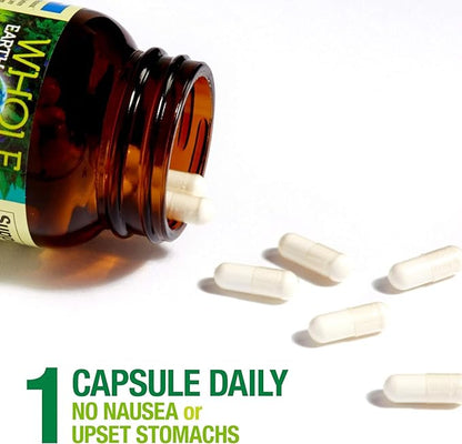 Natural Factors Whole Earth & Sea Vitamin D3 125mcg (5,000 IU), Vegan Bioenhanced, 60 Vegetarian Capsules