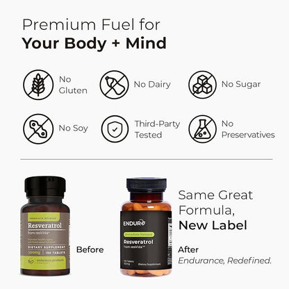 Resveratrol Supplement – Grape Skin Extract - 100mg Trans-Resveratrol Antioxidant - 150 Tablets - Promotes Anti-Aging & Cardiovascular Support Company
