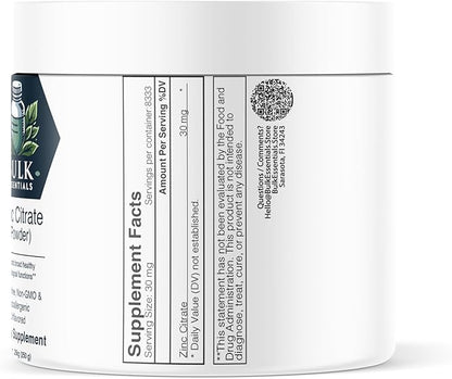 Zinc Oxide Powder - Zinc Oxide Supplement - Zinc Powder for Immune Support - Gluten Free - 50mg per Serving - 250g