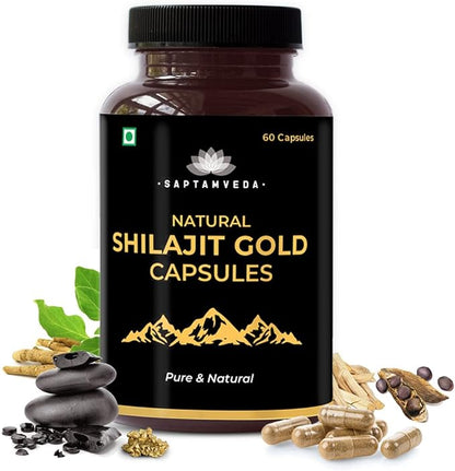 Pure Himalayan Shilajit Wellness 60 Capsules Supplement Men Wome Natural.
