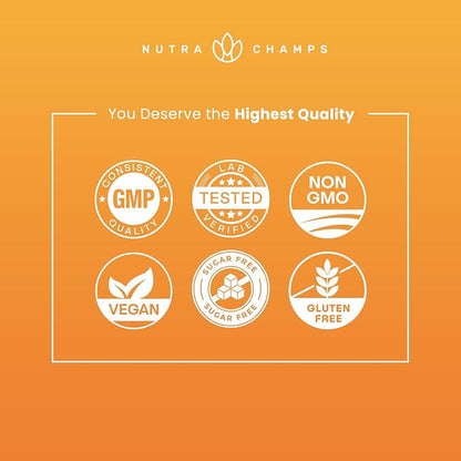 NutraChamps Kids Multivitamin Gummies | Multivitamin for Kids | 120 Gummy Vitamins for Kids | Sugar Free Kids Vitamins Gummy Multivitamin | Vegan & Non-GMO | Strawberry, Passionfruit, Peach & Cherry