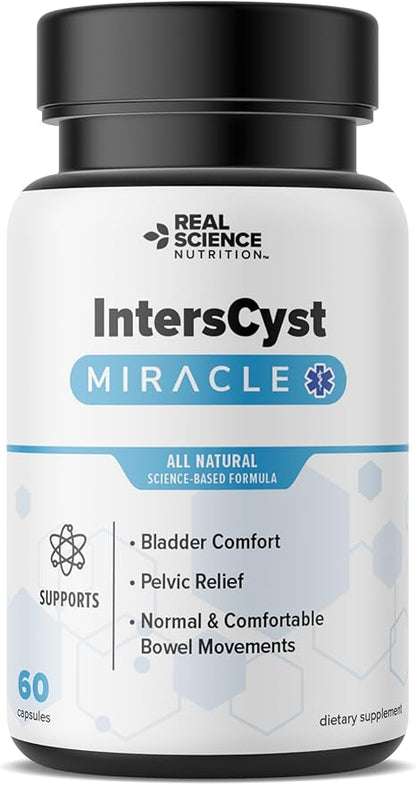 IntersCyst Miracle A Natural Supplement for Bladder and Kidney Health, Providing Relief for Interstitial Cystitis and Constipation
