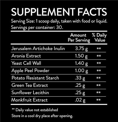 Clarity Prebiotic Blend – Optimize Gut and Mood via The Gut-Brain axis – one Month Supply – Easy to use, one Scoop mixes with Liquid or Food – Vegan, Soy-Free, Gluten-Free, Non-GMO