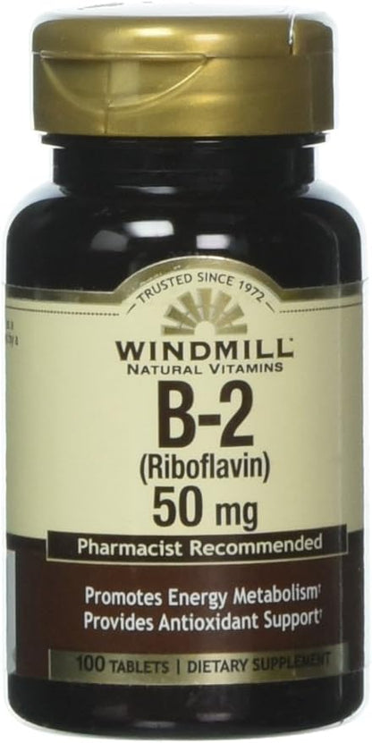 VIT B-2 TABS 50 MG WMILL 100