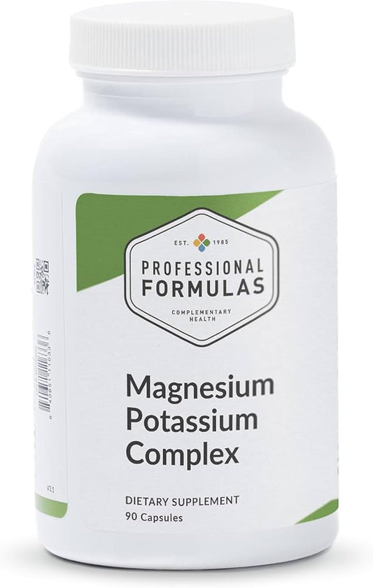 Professional Formulas Magnesium Potassium Complex - Blend of Magnesium and Potassium to Support Healthy Cardiovascular Function, Muscle Function, Bone Mineralization and Alkaline Balance
