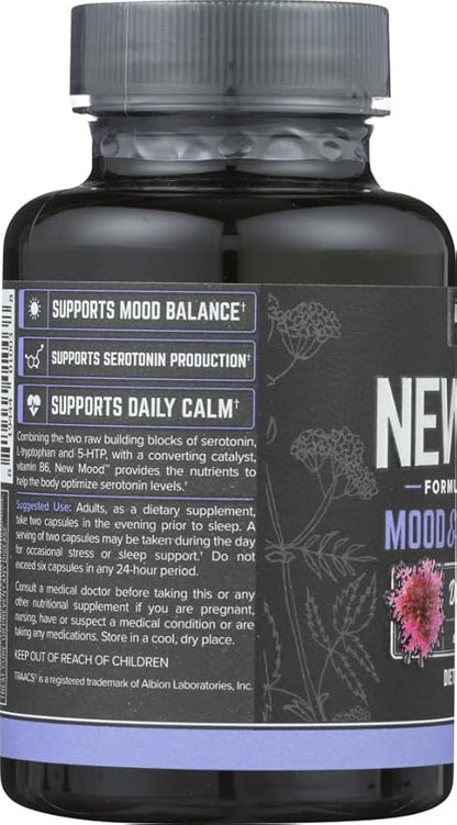 Onnit New Mood Dietary Supplement, Mood & Relaxation, Daily Stress Support, Gluten Free, 30 Capsules