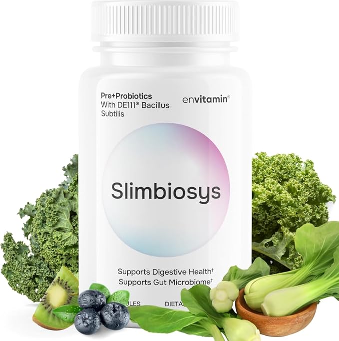 Slimbiosys Ultra Probiotic Capsule - Pre & Probiotics for Women & Men - Support Your Microbiome (2 Pack, Slimbiosys)